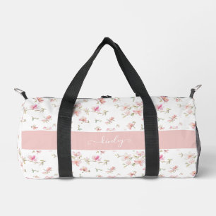 Weich rosa Blume Duffle Bag