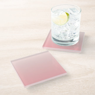 Weich rosa Farbverlauf Glasuntersetzer