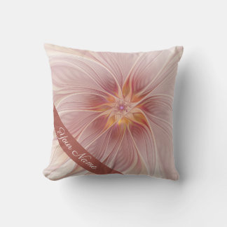 Weich rosa floraler Traum Abstrakt Moderne Blume N Kissen