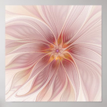 Weich rosa floraler Traum Abstrakt Moderne Blume