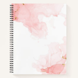 Weich rosa Glitzer Aquarellfarbe Notizbuch