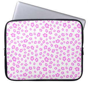 Weich rosa Hibiskus floral Laptopschutzhülle
