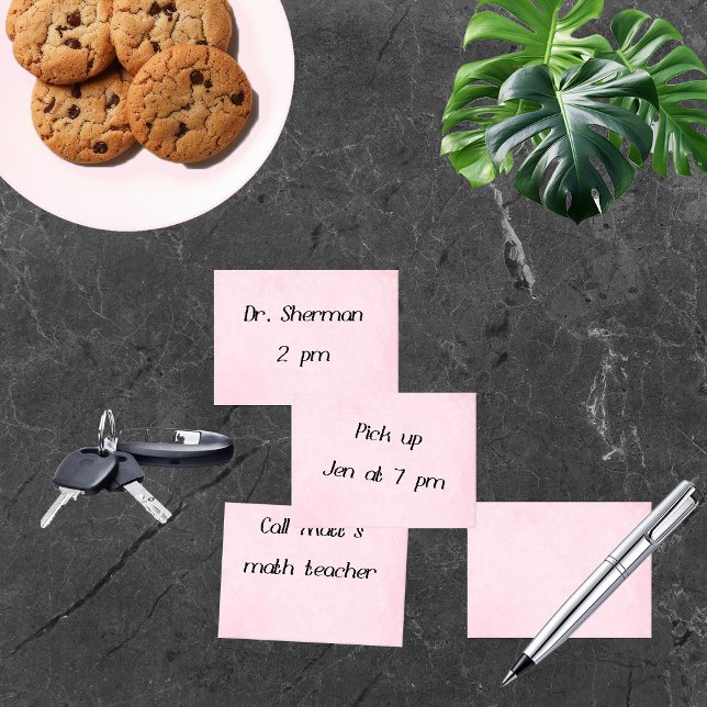 Weich rosa Nachhinweise Post-it Klebezettel (Von Creator hochgeladen)