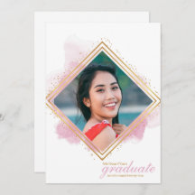 Weich rosa Pastell und goldener Diamant Abschluss 