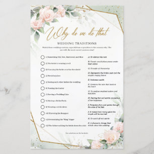 Weich rosa Rosen grünes Gold Warum tun wir das?