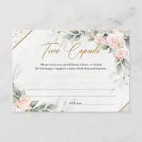 Weich rosa Rosen Grünpflanzen und Gold Kapsel