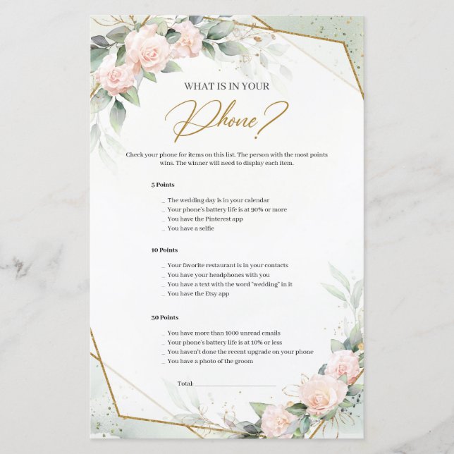 Weich rosa Rosengrün Was ist in Ihrem Telefon (Vorderseite)