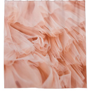 Weich rosa Stoff in Pastellfarben. Stoffe Duschvorhang