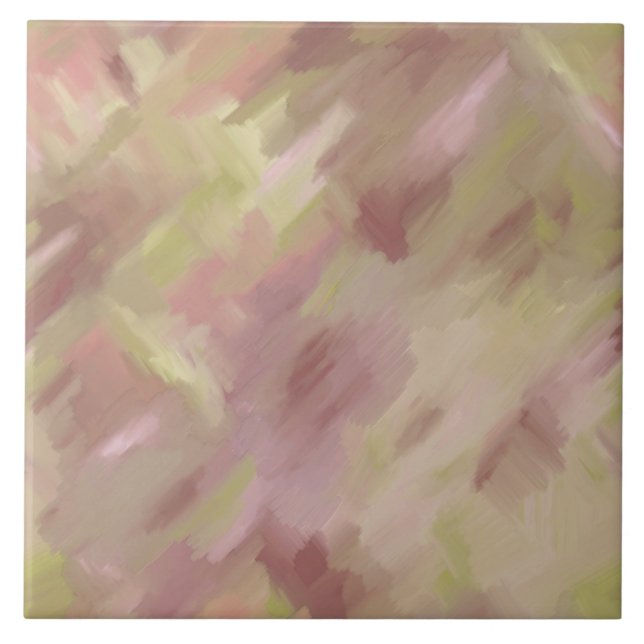 Weich rosa und grün fliese (Vorderseite)