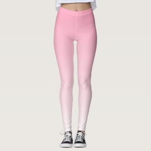 Weich rosa und weiße Farbe Leggings