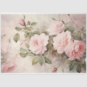 Weich rosa Zarte Rose Blumenhintergrund Seidenpapier