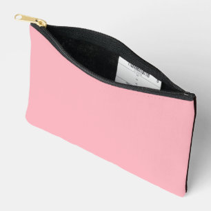 Weich rosafarbener Zip-Pouch - Druck Schneiden Näh Zubehörtasche