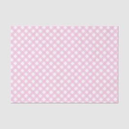 Weich rosafarbenes Gingham Pattern-Gewebe Seidenpapier