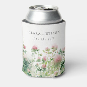 Weich subtile Pink Wasserfarbe Blumengarten Hochze Dosenkühler