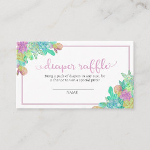 Weich Succulent-u. Begleitkarte