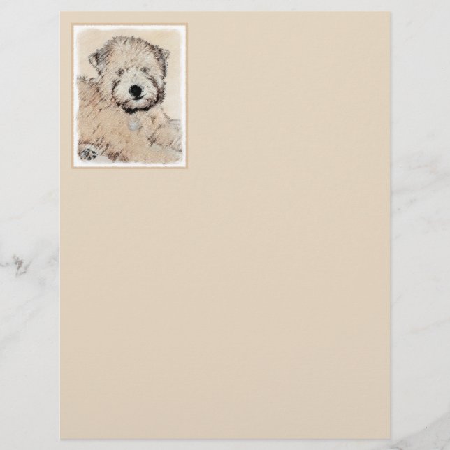 Weich überzogene Drahtgitter Terrier Malerei Origi (Vorderseite)