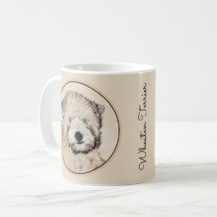 Weich überzogene Drahtgitter Terrier Malerei Origi Kaffeetasse