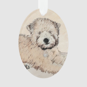 Weich überzogene Drahtgitter Terrier Malerei Origi Ornament