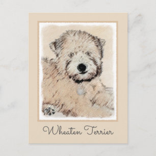 Weich überzogene Drahtgitter Terrier Malerei Origi Postkarte