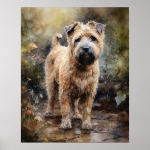 Weich überzogene Hunde Art Print Poster