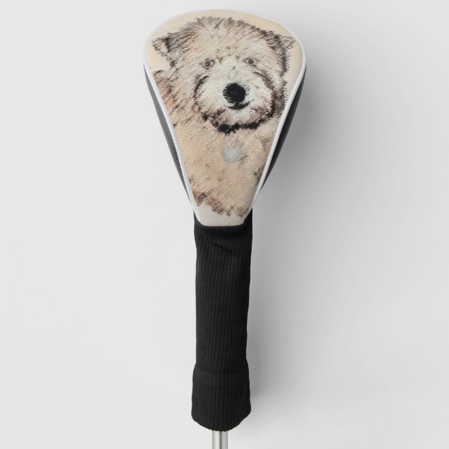 Weich überzogene Rad-Terrier-Welpe-Malerei Hunde K Golf Headcover (Vorderseite)