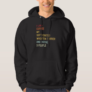 Weich überzogene Rüttelhunde und Kaffee Hoodie