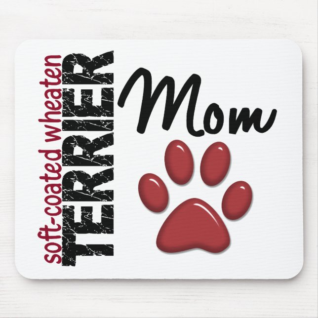 Weich-Überzogene Wheaten Terrier-Mama 2 Mousepad (Vorne)