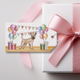 Weich überzogene Wheaten Terrier Pastel Happy Gebu Geschenkanhänger