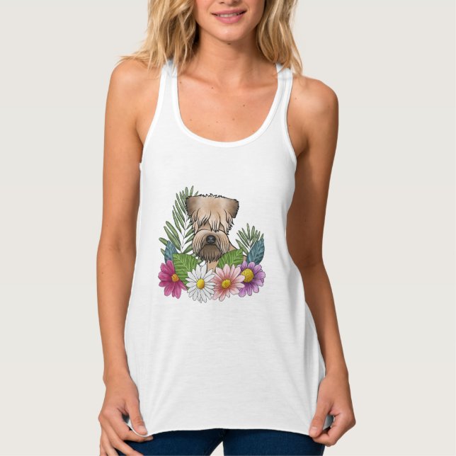 Weich überzogene Wildblumen Tank Top (Vorderseite)