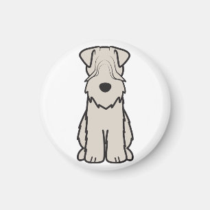 Weich überzogener Cartoon Terrier Dog Magnet