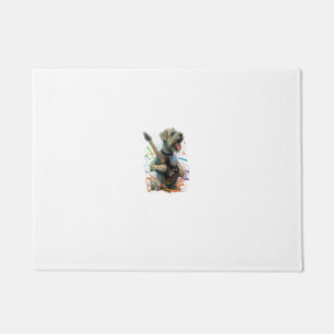 Weich überzogener Hund mit Terrier, der Electric G Fußmatte