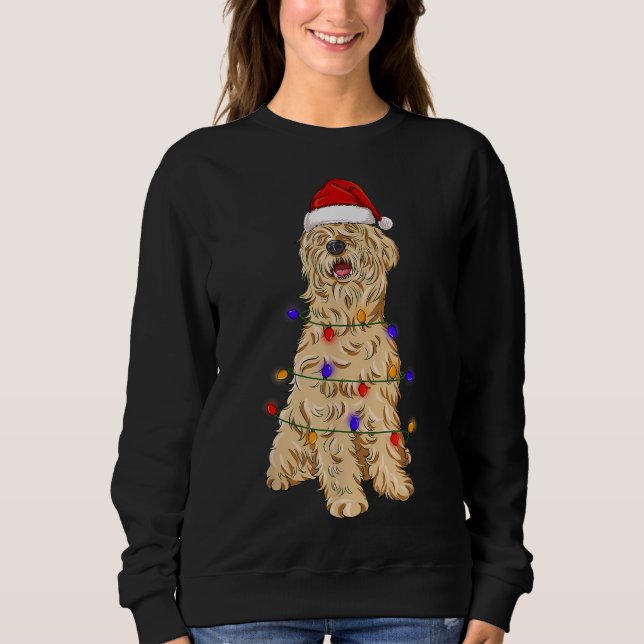Weich überzogener Hund Terrier, Weihnachten tragen Sweatshirt (Vorderseite)