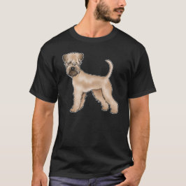 Weich überzogener, Niedlicher, beige-brauner Hund T-Shirt