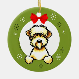Weich überzogener Wheaten Keramikornament