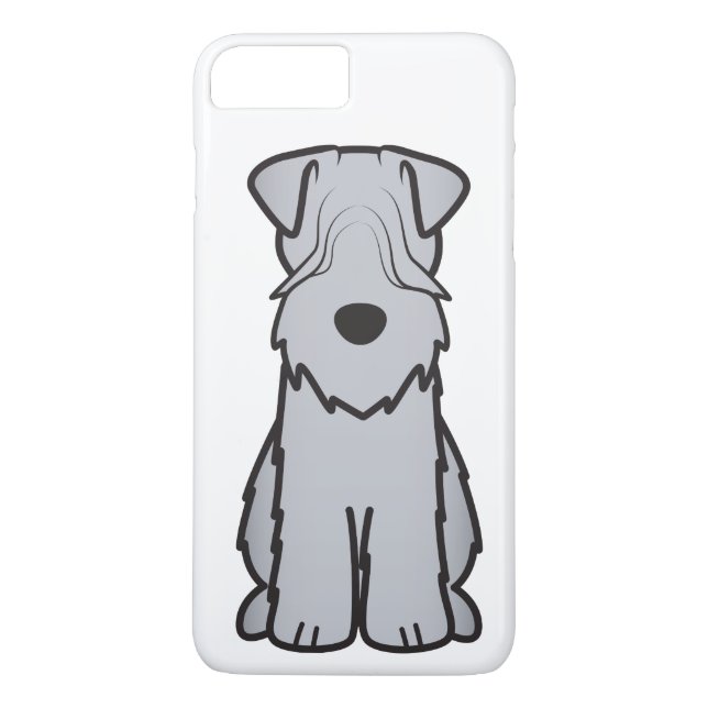 Weich überzogener Wheaten Terrier-HundeCartoon Case-Mate iPhone Hülle (Rückseite)