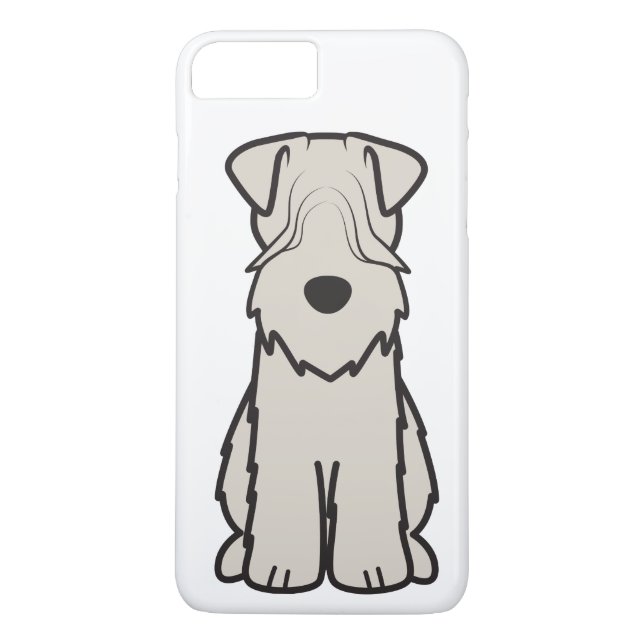 Weich überzogener Wheaten Terrier-HundeCartoon Case-Mate iPhone Hülle (Rückseite)