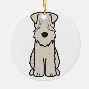 Weich überzogener Wheaten Terrier-HundeCartoon Keramik Ornament