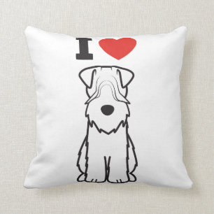 Weich überzogener Wheaten Terrier-HundeCartoon Kissen
