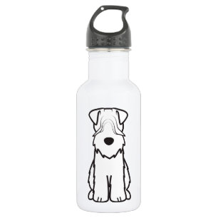 Weich überzogener Wheaten Terrier-HundeCartoon Trinkflasche