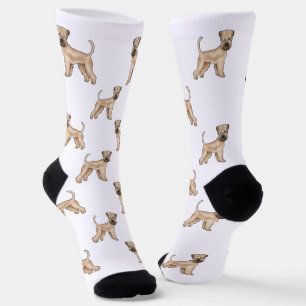 Weich überzogenes Wheaten Terrier Beige Hundeschem Socken