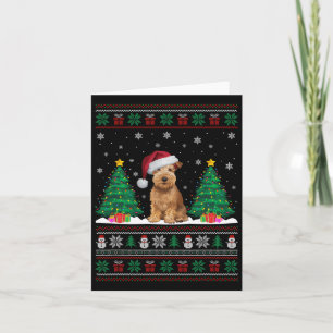 Weich überzogenes Wheaten Terrier Dog Xmas Tree Li Karte