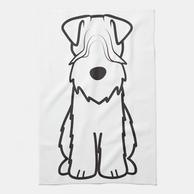 Weich überzogenes Wheaten Terrier Handtuch (Vertikal)