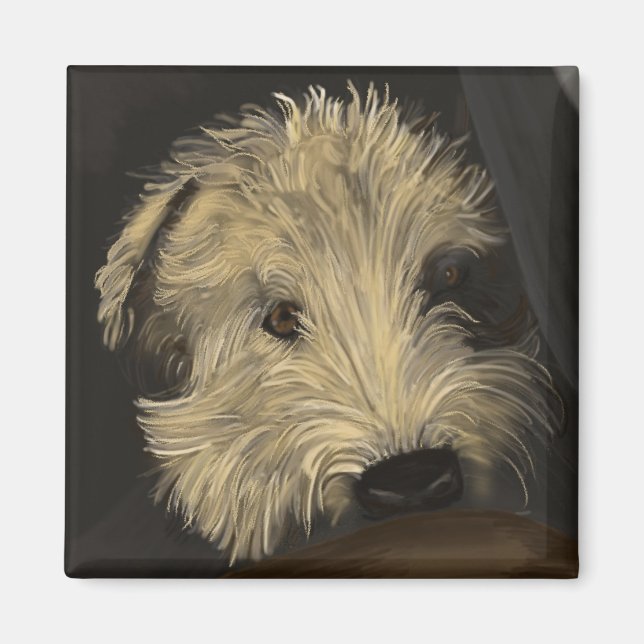 Weich überzogenes Wheaten Terrier Magnet (Vorne)