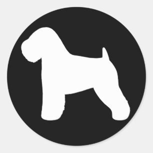 Weich überzogenes Wheaten Terrier Runder Aufkleber