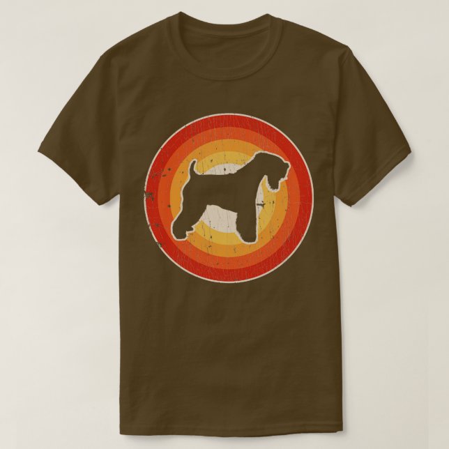 Weich überzogenes Wheaten Terrier Sunset Retro für T-Shirt (Design vorne)