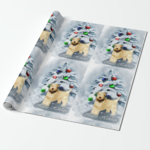 Weich überzogenes Wheaten Terrier-Weihnachten Geschenkpapier