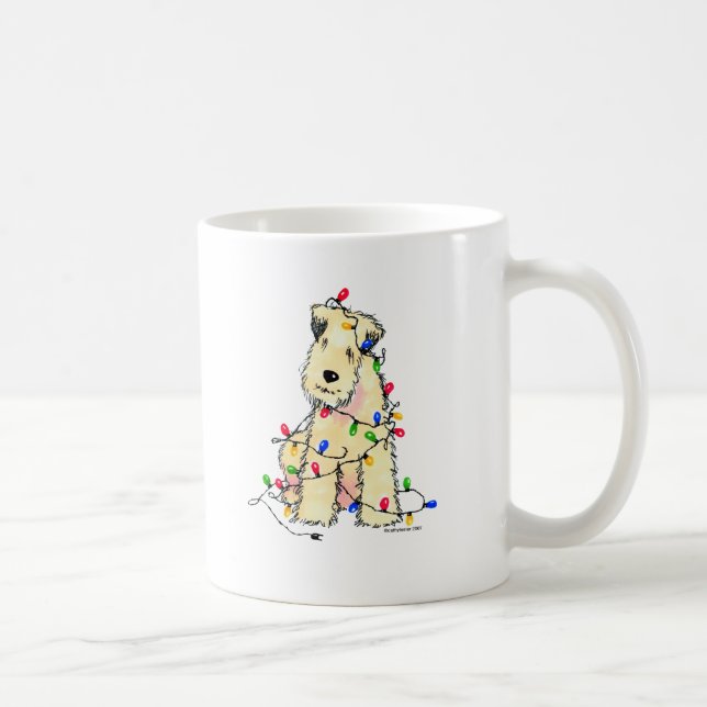 Weich überzogenes Wheaten Terrier - Weihnachten Kaffeetasse (Rechts)