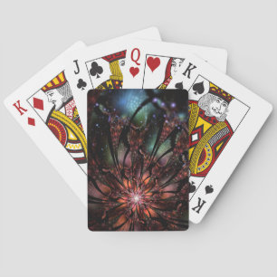 Weich und Zärtlichkeit Fraktal Fantasy Blume invit Spielkarten
