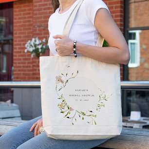 Weich-Weiden-Blumenkraut-Brautparty Tragetasche