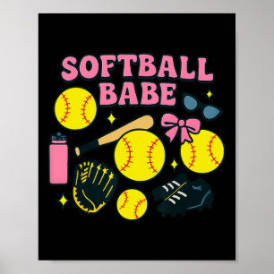 Weich wird Kokettendesign mit Schleife, T und Hand Poster